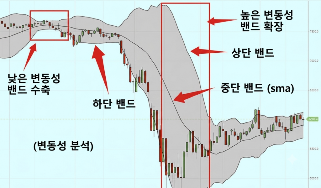 볼린저밴드 변동성 분석
